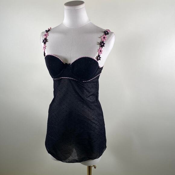 Rampage Other - Vintage rampage black floral slip
